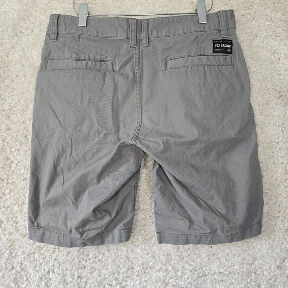 Fox Racing Shorts Mens 30 Gray Chino Outdoor Biking Casual Sport Utility - Picture 4 of 15